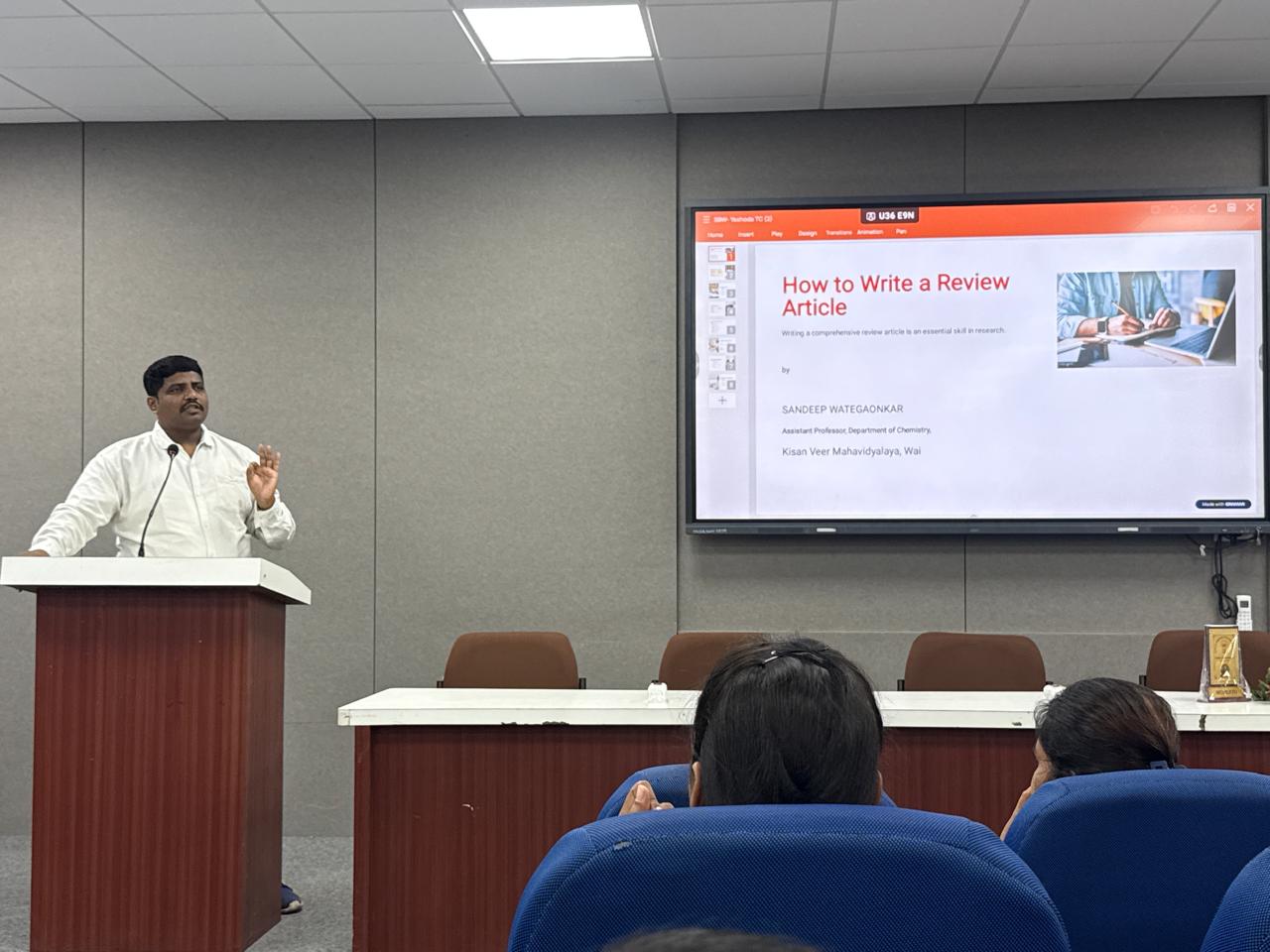 Workshop on How to Write Research Paper